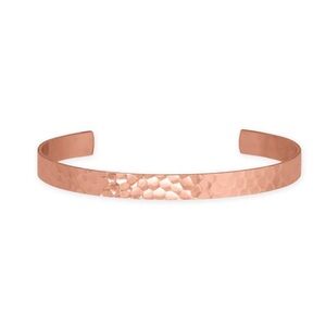 Hammered Copper Cuff Bracelet